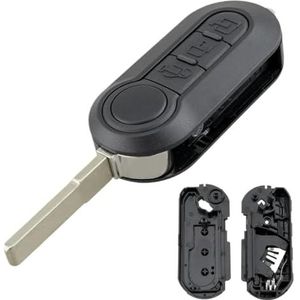 Sleutelbehuizing houder 3 Knoppen Afstandsbediening Autosleutel Shell Fob Vervanging Flip Opvouwbare Case Cover Voor Doblo Voor Ducato Voor Panda Voor Punto Sleutelbehuizing(3)