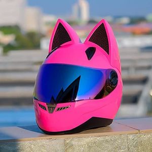 Motorhelm, DOT/ECE-gecertificeerde zonneklep for jongeren, volwassenen, mannen en vrouwen, alle seizoenen D, XXL = 60-61 cm(G,XXL=6061cm)