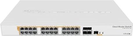 Mikrotik CRS328-24P-4S+RM - CRS328-24P-4S+RM netwerk-switch gemanaged L2/L3 Gigabit Ethernet (10/100/1000) wit
