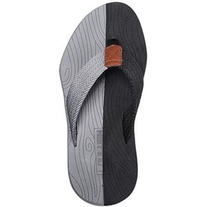 Doucheschoenen, Zomerslippers for heren - Lichtgewicht strandsandalen, trendy en comfortabel(BlackGray,45 EU)