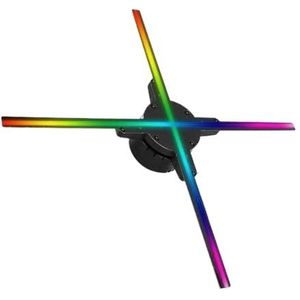 39,37 inch 100 cm 3D-ventilatorhologramprojector 140 kralen HDMI-reclamedisplayventilatorlicht-imagingspeler Levendige beelden