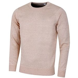 Calvin Klein Heren trui met ronde hals - Karamel Merel - L