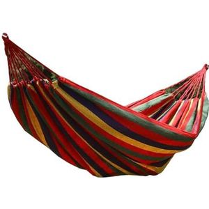 Hangmat Kamperen Buiten Schommel Canvas Enkel Dubbel Anti-Rollover Hangmat Hangstoel, RoodB-150cm/59in*280cm/110.2in/3670, 56656/10(Reda)