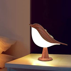 MINGZHE Creatieve Ekster Aroma Lampen, Nachtkastje Vogel Nachtlamp Driekleurige Touch Afstandsbediening Smart Opladen Sfeer Tafellamp, Decoratieve Lamp