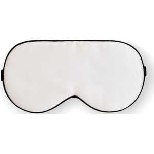 Natuurlijke moerbeizijde slaap oogmasker 1 st volwassen zachte blinddoek gladde oogschaduw cover slapen elastische band (beige, 1 stuk)