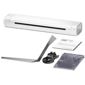 Thermisch Printer M08F A4 Draagbare Blutooth Thermische Printer Ondersteunt A4-papier Compatibel Met Telefoon En Laptop For Op Kantoor Duidelijk Snel(M08F White)