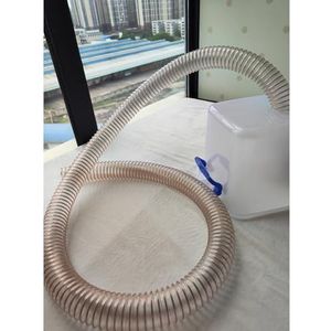 PU Polyurethaan Flexibele Slang, 1-13 inch zware flexibele transparante PU-dampslang met koolstofstalen draadspiraal(Dia-50mm (2 Inch))