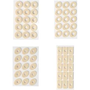 Eowppue 90 Stuks Eeltkussentjes van Schuim, Maïs Kussens, Zachte Latex Schuim Zelfklevende Eelt Pads, Maïs Pad Anti Wrijving Verminder Voet en Hiel Pijn, 4 Modellen