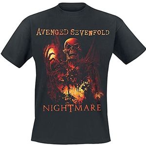 Avenged Sevenfold Nightmare T-shirt zwart L 100% katoen Band merch, Bands