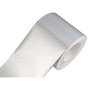 Behangrand Zelfklevende PVC wand- en plafondrandstrip, 5 m, veelkleurig, diverse maten, x(Silver Checker,8cm(W) X5m(L))