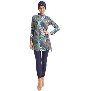 Seafanny Womens' Modest Badpak Moslim Badmode 3 Stuks Burkini Beach Badpakken