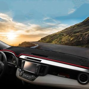 GLZHJ Auto Dashboard Cover Vermijd Lichte Matten, Geschikt Voor Toyota RAV4 XA40 2013-2017 2018 RAV4 Zonnescherm Tapijten Antislip Mat