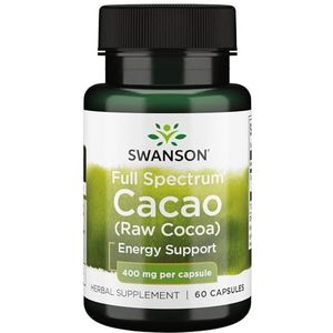 Swanson Full Spectrum Cacao (Raw Cocoa), 400mg - 60 Capsules