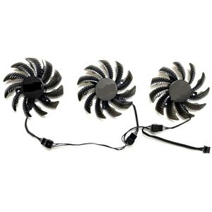 Vervangende ventilator voor GIGABYTE GeForce P104-100 GTX1060 1070 1070ti 1080 1080ti G1 grafische kaart T128010SU(Set of three fans)