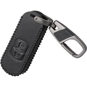 Autosleutel beschermhoes Lederen Auto Afstandsbediening Sleutel Case Cover Voor 2 3 6 Voor Atenza Voor Axela Voor CX-5 CX5 CX 5 CX-7 CX-9 2015-2019 Smart 2/3 Knoppen Sleutel Shell(1 UK)