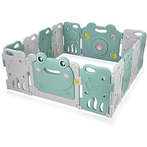 Baby Vivo Baby Box Tweelingbox Kruipbox Krabbelpark Speelbox Veiligheidshek Playpen Baby Kunststof - Fridolin