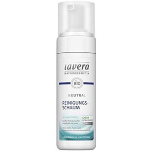 Lavera Neutraal reinigingsschuim ∙ Bio Nachtkaars ∙ zachte reiniging ∙ neurodermitis ∙ Medische huidverzorging ∙ veganistisch ✔ Bio plantaardige werkzame stoffen ✔ Natuurcosmetica ✔ Gezichtsreiniging 150 ml