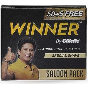 Gillette Winner Platinum Scheermesjes, 55 Stuk