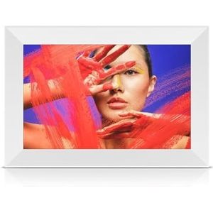 10,1 Inch Wit Fotoalbum WIFI Digitale Fotolijst APP Met Intern 32G-geheugen 1280x800 IPS-scherm Eenvoudig delen(White)