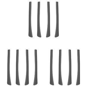 3 Set van 4 Stuks Brillen Bril Oorsokken Oor Tips Zachte Siliconen Gemakkelijk Installeer Zwart, 6,9 x 0,7 cm