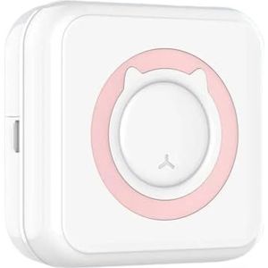 Thermisch Printer Draagbare Mini Thermische Printer Draadloos BT 203dpi Foto Label Memo Verkeerde Vraag Afdrukken Met USB Kabel Draagbaar Duidelijk Snel(Pink)
