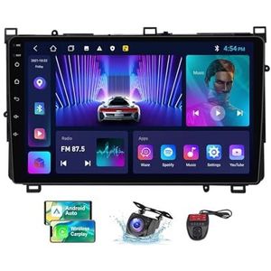 Android 13 Autoradio 2 DIN Compatibel met Toyota Corolla 11 Auris 2017-2018 9 Inch Touchscreen Carplay Android Auto met Bluetooth/FM RDS/Bediening op het stuur/Achteruitrijcamera(NF-2)