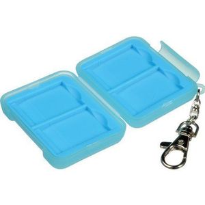 Ruggard Geheugenkaarthoes voor 4 SD-kaarten (lichtblauw)