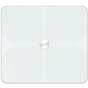 Digitale Badkamer Weegschaal Bluetooth Balance Smart Human Fat Scales Floor Home Bmi Digitale Weegschaal Gemakkelijk Te Gebruiken(White)