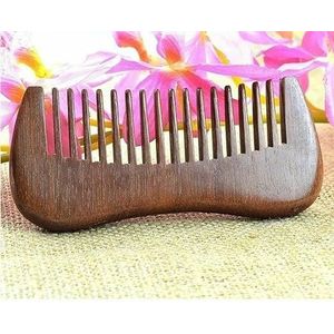 Natuurlijke Chinese rode sandelhout houten kam haarkam haarborstel massage krullen