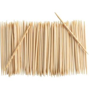 [2000 stuks] Bamboe houten tandenstokers - Houten ronde tandenstokers met dubbele punten…