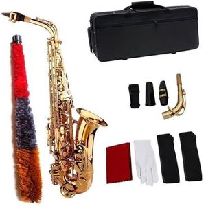 saxofoon kit E Platte Altsaxofoon Gouden Saxofooninstrument