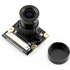 Waveshare Camera Night Vision Camera Module Kit 5MP OV5647 Webcam Video 1080p for All Version of Raspberry Pi Support Adjustable Focus Distance with 185 Degree Angle of View