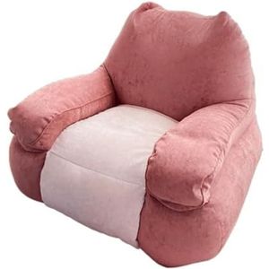 Leuke Zitzak Stoel Fluwelen Stoffen Zitzak Ligstoel Met Vulling Zitzak Tatami Pluche Lounge Stoelen Pluizige Luie Fauteuil