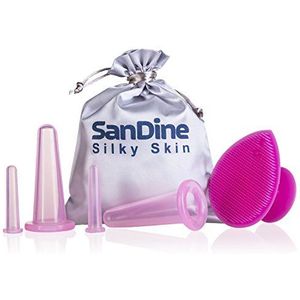 Sandine Gezichtscuppingset voor gezicht, cupping-therapieset voor gezicht, anti-cellulitis-therapieset voor gezicht