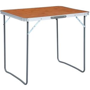 DIGBYS Meubelsets-Opvouwbare campingtafel met metalen frame 80x60 cm