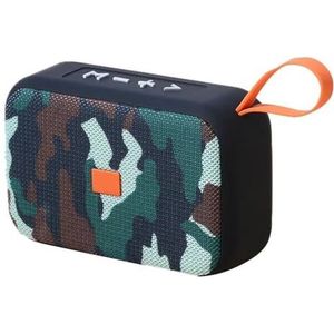 Luidsprekers Draagbare Bluetooth-compatibele luidspreker Draadloze soundbar Buiten HIFI Subwoofer Ondersteuning TF-kaart FM-radio AUX(Camouflage)