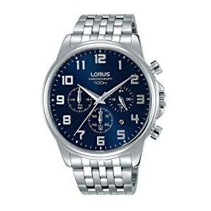 Lorus herenhorloge chronograaf kwarts horloge met roestvrij stalen armband RT335GX9