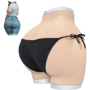 SoTUCR Crossdresser Realistisch Siliconen Slipje Nep Butt Shaper Ondergoed Enorme Heupen Push Up Ondergoed voor Transgender Cosplay,Color 1,Basic