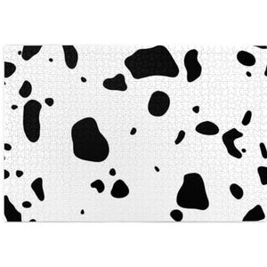 Koeienhuid Dalmatiërs Hondenvlekken Dalmatische Dieren Puzzel 1000 Stukjes Houten Puzzel Familie Game Wanddecoratie