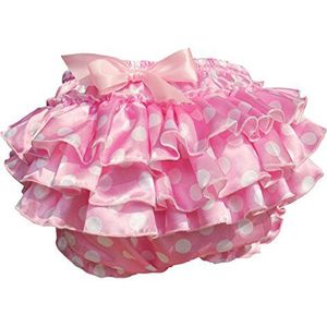 Haian ABDL PVC & Satin Ruffle Rhumba Pull on Plastic Broek (XLarge, Roze)