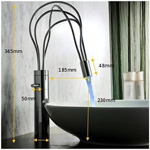 Led-waterval, wastafelarmatuur met RGB, 3
