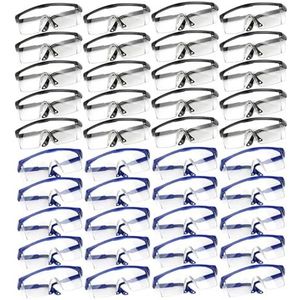 Veiligheidsbril, 1/40st Werkveiligheid Anti-spat Oogbeschermingsbrillen Glas Winddicht Stofdicht Beschermende Bril Fietsbrillen(40pcs)