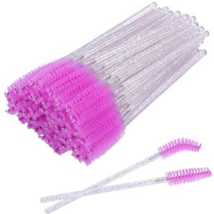 Wimperborstel, make-up mascara wimpers borstel kristallen toverstokken applicator kits voor wimper wenkbrauw verlengingen gereedschap