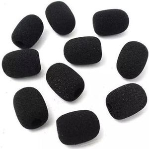 10Pcs Zwarte Papegaai B350 Schuim Vervanging Voor BlueParrott B450 B550 C400 S450 B250 B350 Headset Voorruit Microfoon Cover, Microfoon Voorruiten En Pop Filters Accessoires