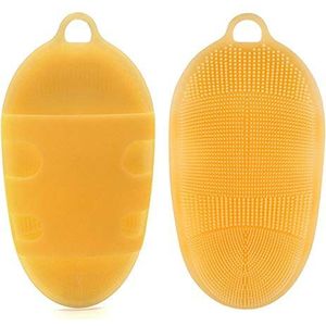 1Pc Siliconen Bad Body Borstel Exfoliërende Terug Scrubber Facial Reinigende Borstel Zachte Massage