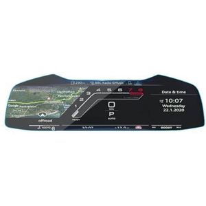 Displaybeschermfolie Voor RSQ8 2021 2022 2023 2024 2025 Auto Dashboard Gehard Glas Beschermfolie Navigatie Schermbeschermer(Instrument Film)