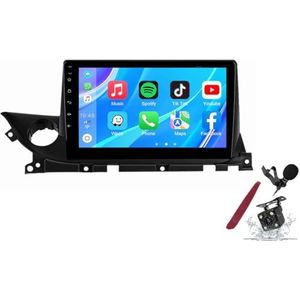 Android 14 Autoradio Sat Navi voor M-azda 6(2018-2021) 9 Inch Touchscreen Multimedia Speler met Draadloze Carplay GPS Navigatie FM RDS Bluetooth 5G-WiFi SWC DSP,M120s
