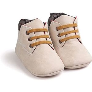 Kerst Schoenen Lente/Herfst Baby Boy Soft-Soled PU lederen schoenen Kerst Elf Schoenen (Color : Beige, Size : 13-18 Months)