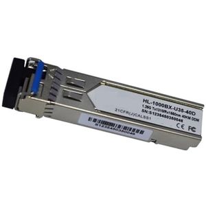 Glasvezelontvanger Fiber Transceiver 1000BASE-BX BIDI 1Gbps 1310/1490nm 40KM DDM LC Duplex Connector