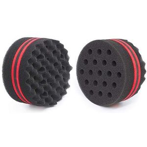 WORGATE ORIY Kleine gaten golven haarspons magische twist natuurlijk haar krul kappersspons voor jongens en meisjes vrouwen haartextuur coiler angst borstel spons …